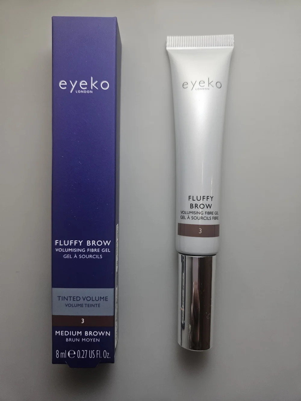 Eyeko Fluffy Brow Volumising Fibre Gel - Medium Brown